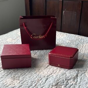 Burgundy Box and Bag Set